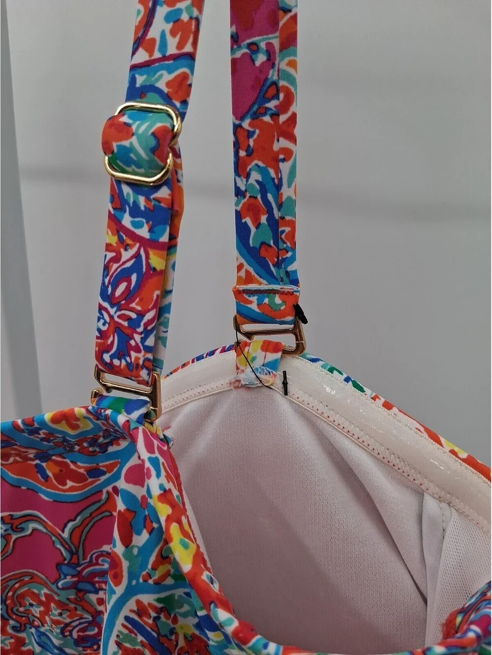 Lauren Ralph Lauren Flyaway One Piece Swimsuit Women's 22w Multicolor Paisley